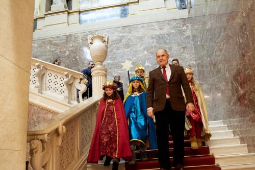 Sternsinger bei Nationalratspräsident Wolfgang Sobotka